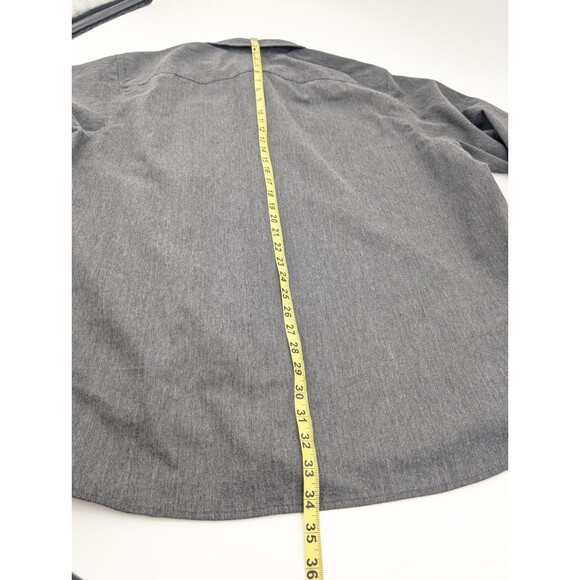 Wrangler Heavy Cotton Long Sleeve Logo Button Up Shirt Gray Mens Size 3XL - Picture 6 of 6